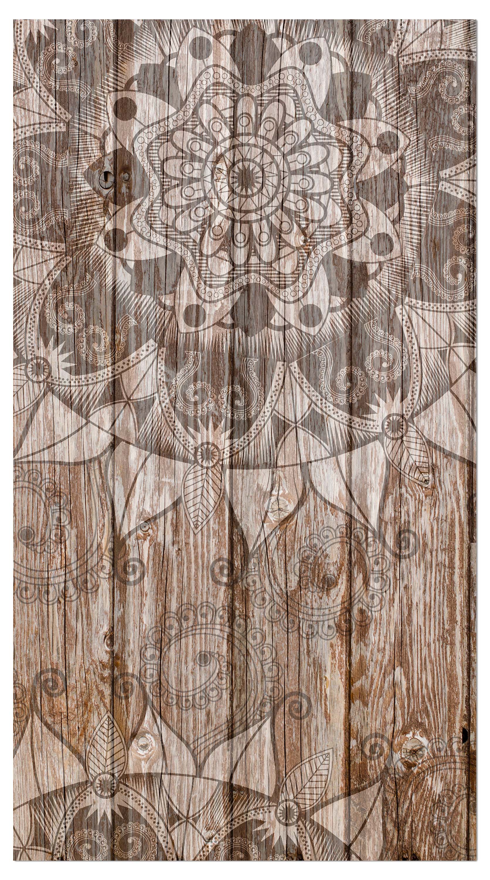 Garderobe Holzwand mit Mandalas M0722 entdecken - Bild 4