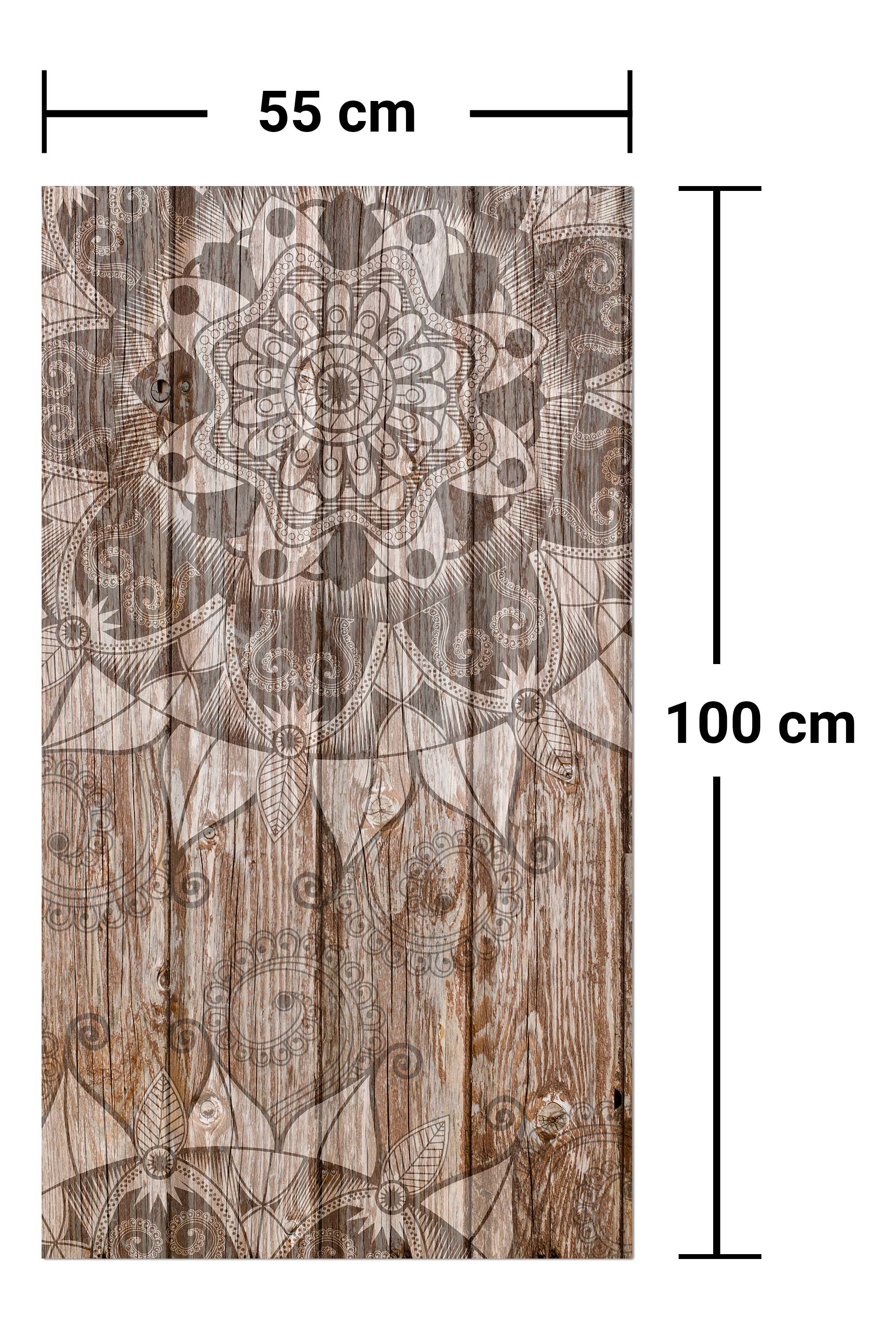 Garderobe Holzwand mit Mandalas M0722 entdecken - Bild 7