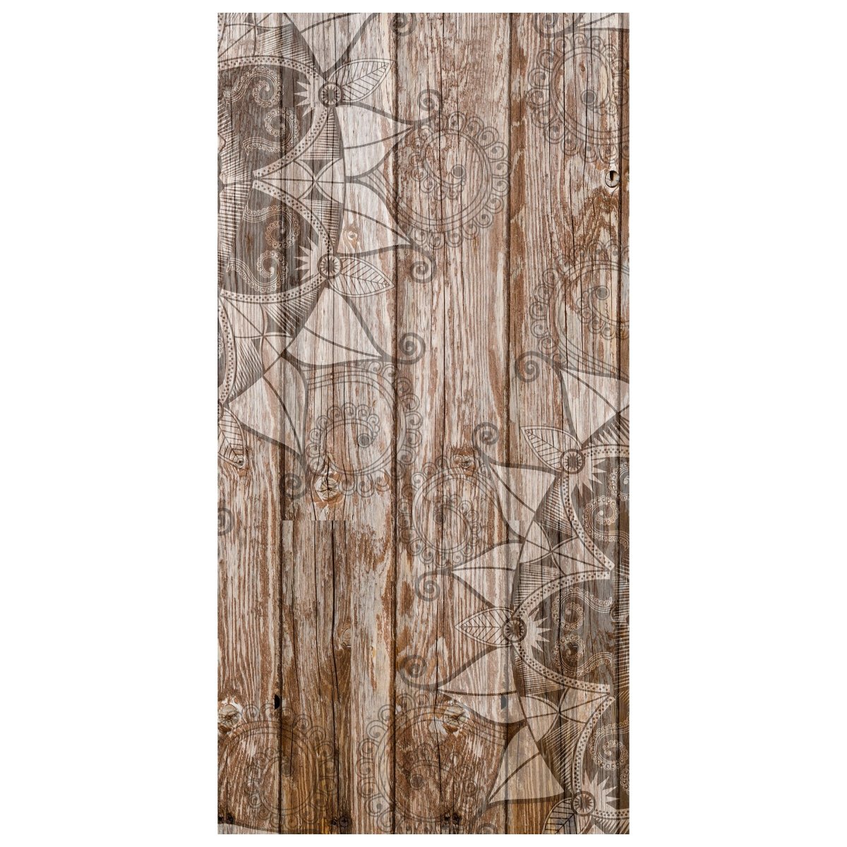 Türtapete Holzwand mit Mandalas M0722 - Bild 2