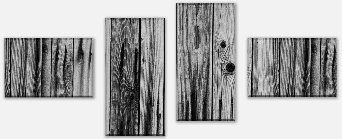 Leinwandbild Mehrteiler Grunge Holzbretter M0723