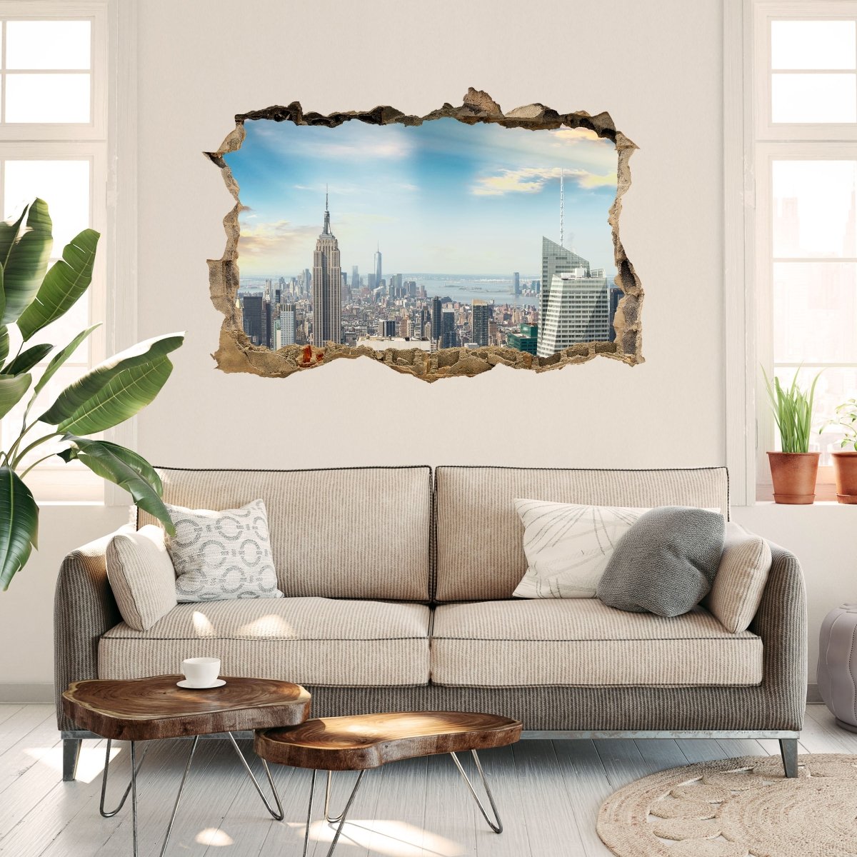 3D wall sticker Midtown and Manhattan - NYC - Wall Decal M0725