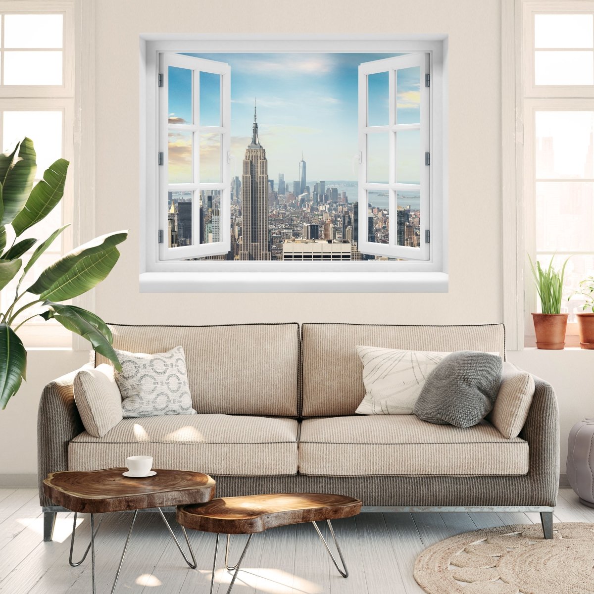3D wall sticker Midtown and Manhattan - NYC - Wall Decal M0725
