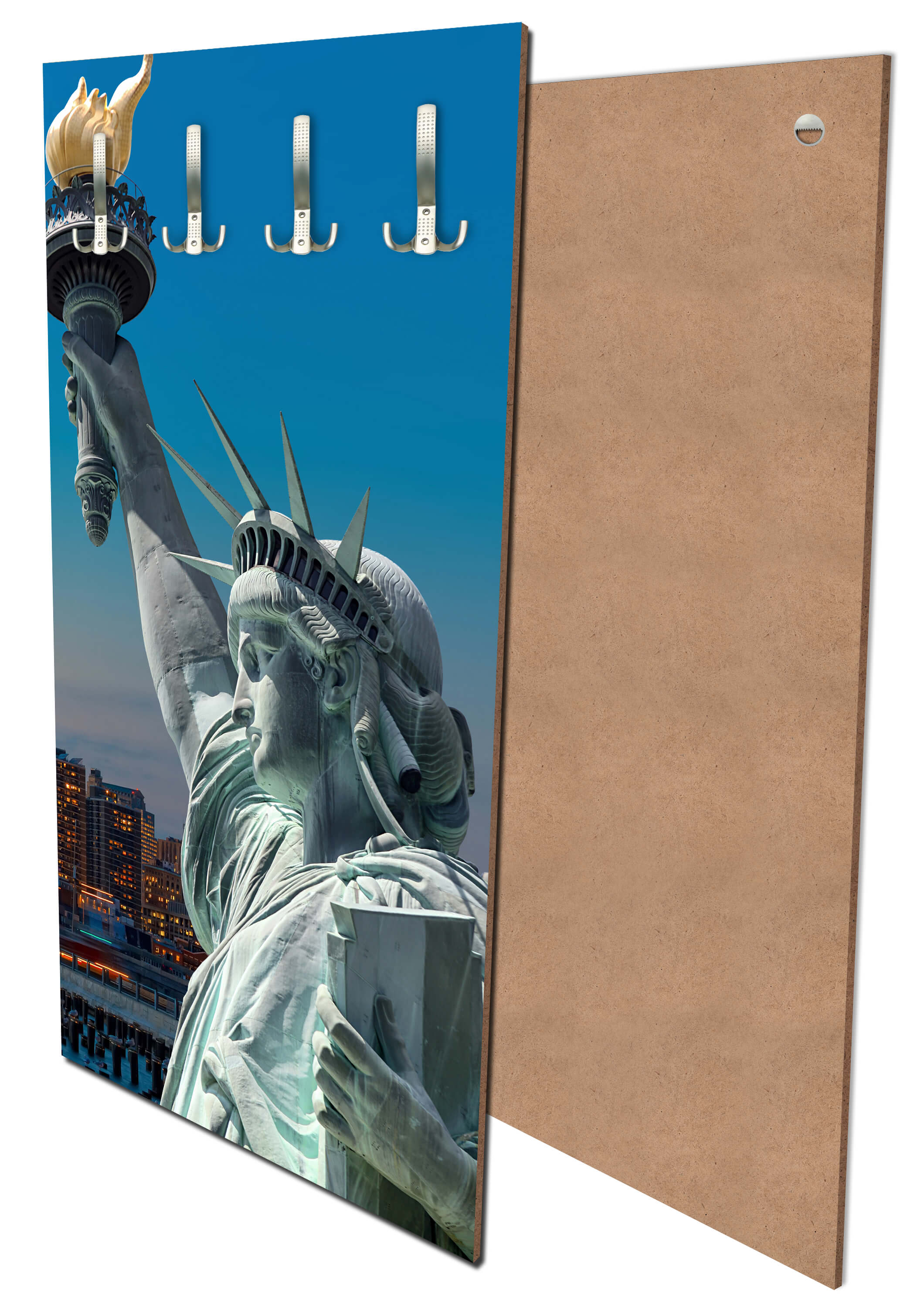 Garderobe New York Skyline Freiheitsstatue M0726 entdecken - Bild 1