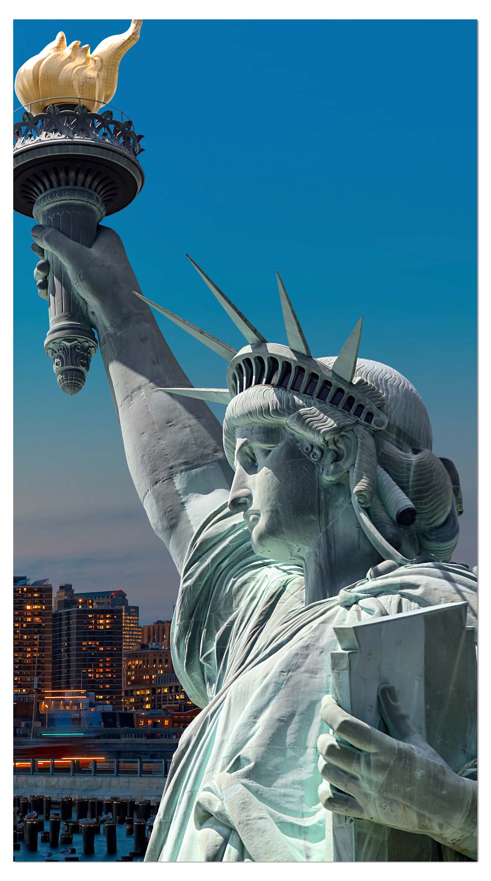 Garderobe New York Skyline Freiheitsstatue M0726 entdecken - Bild 4