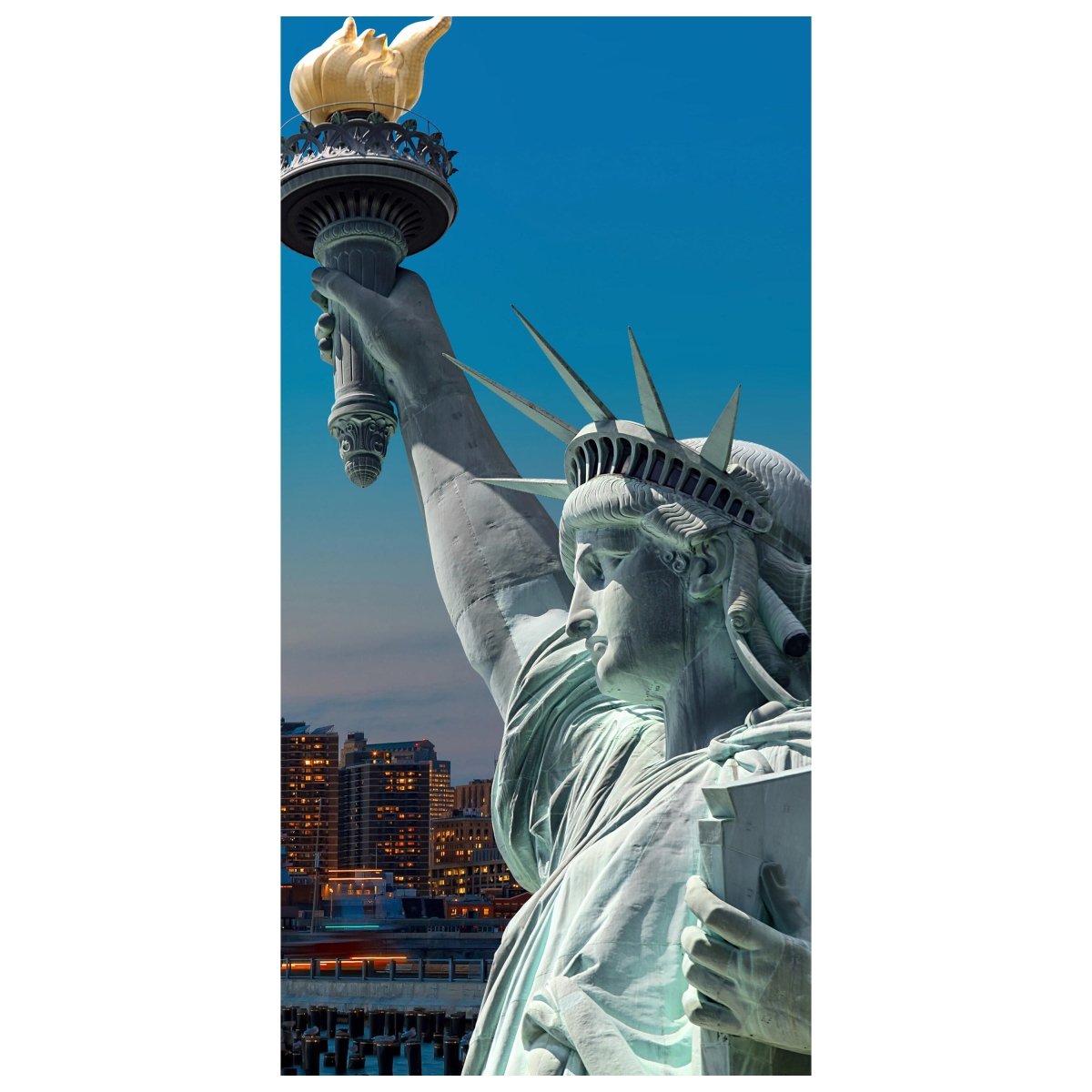 Türtapete New York Skyline Freiheitsstatue M0726 - Bild 2