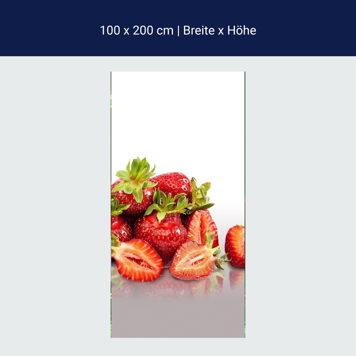 Türtapete Erdbeeren M0734