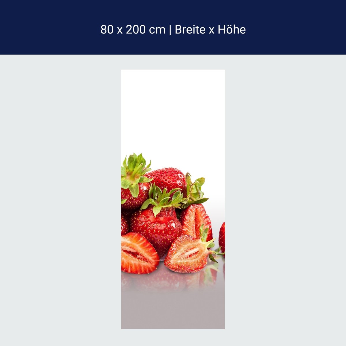 Türtapete Erdbeeren M0734
