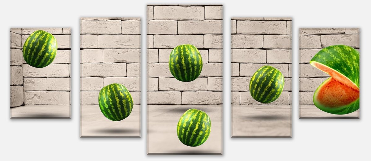 Leinwandbild Mehrteiler Pac - Melone M0739 entdecken - Bild 1
