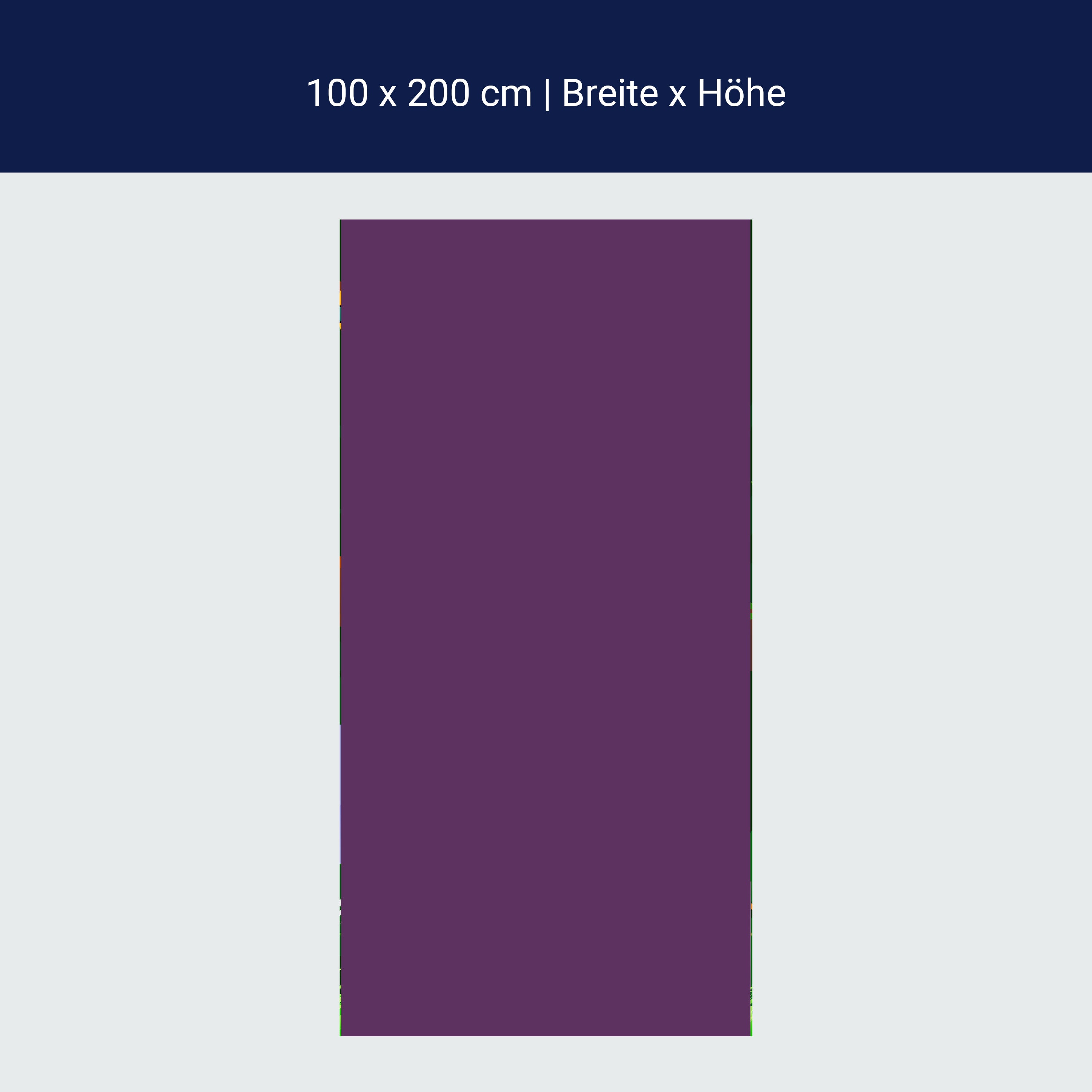 Türtapete einfarbig Violett M0743