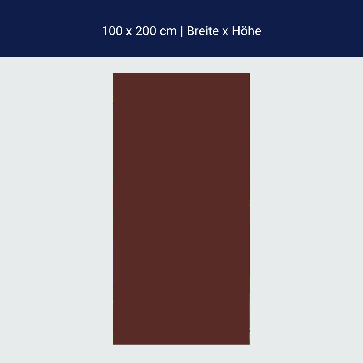 Türtapete einfarbig Braun M0751