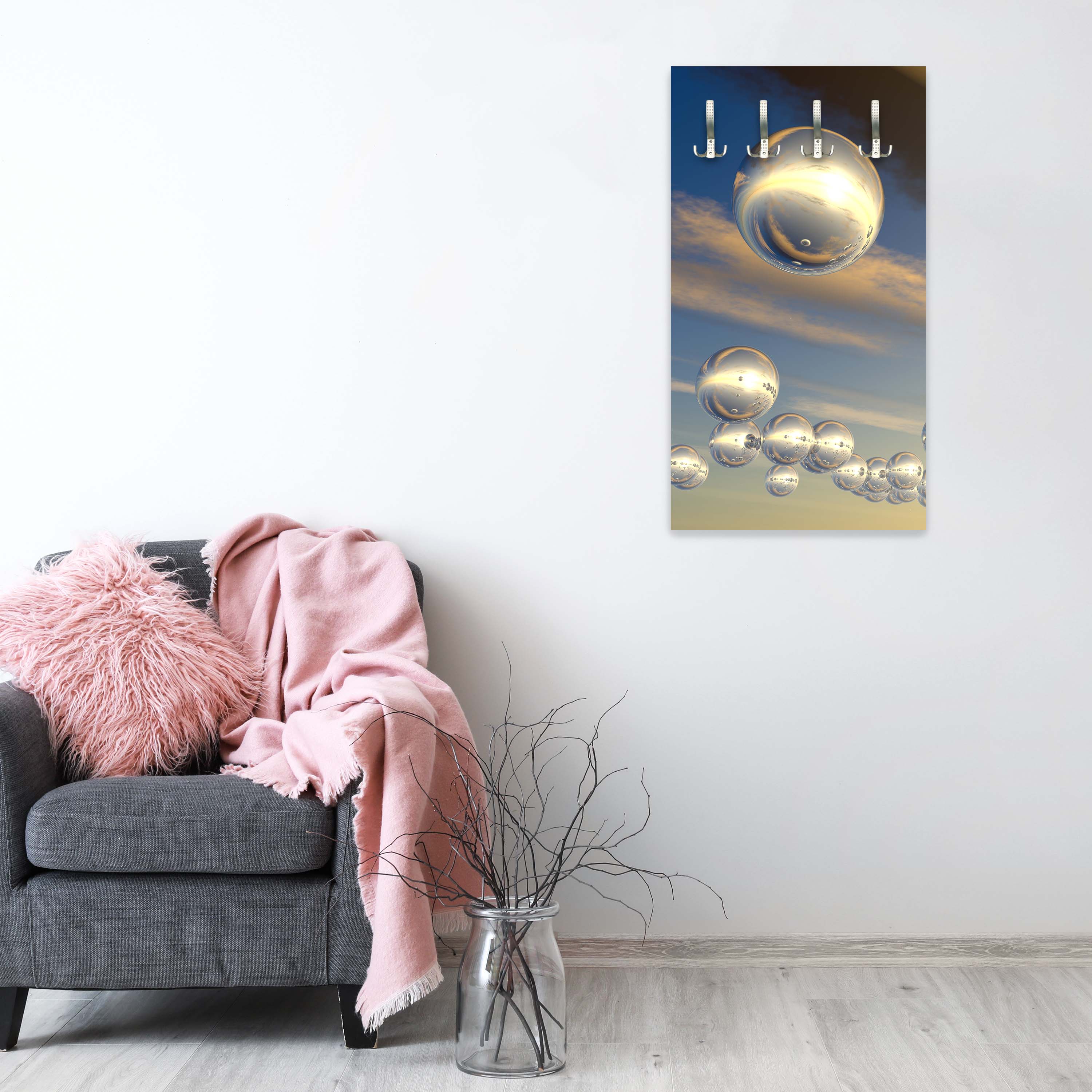 Garderobe Himmel mit futuristischen Sphären M0763 entdecken - Bild 2
