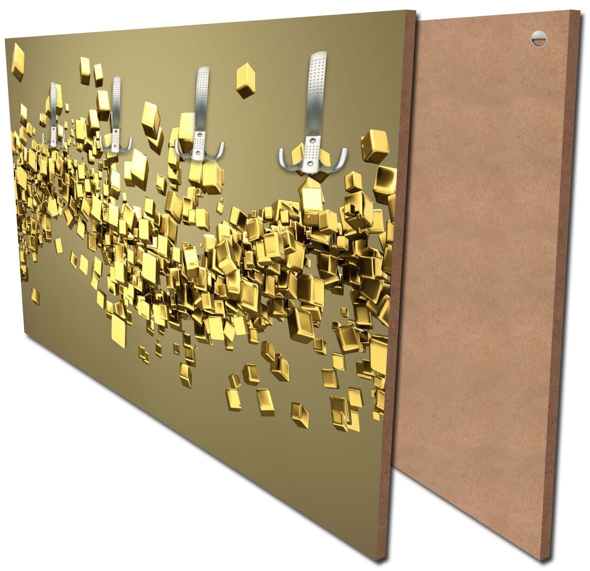 Garderobe Golden Cubes Hintergrund M0765