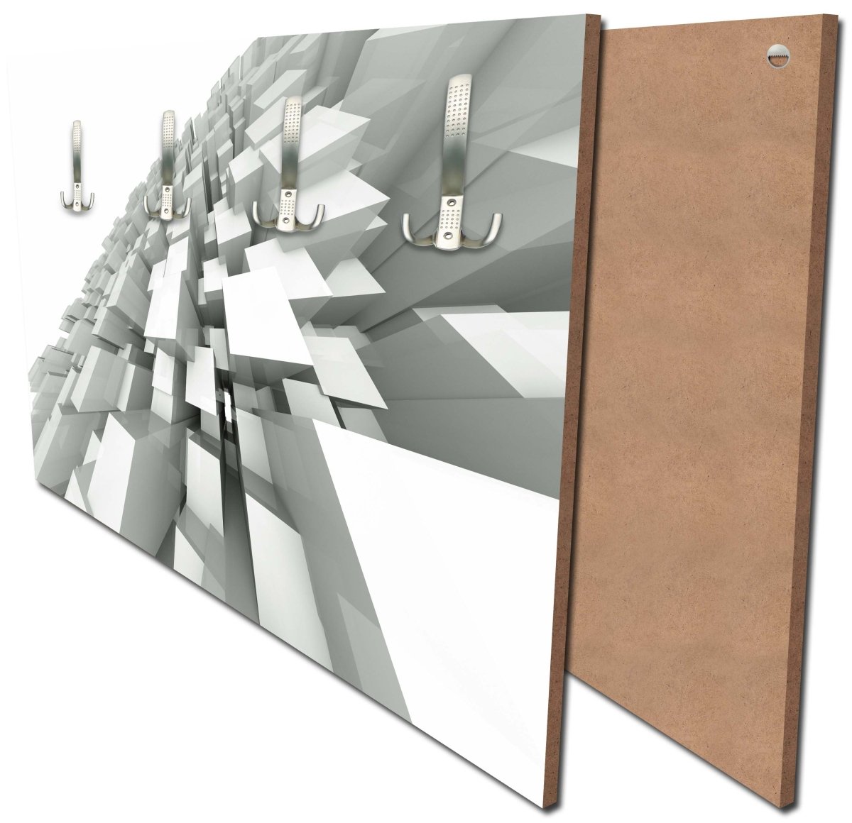 Garderobe 3D-Hintergrund mit quadratischen Strukturen M0766