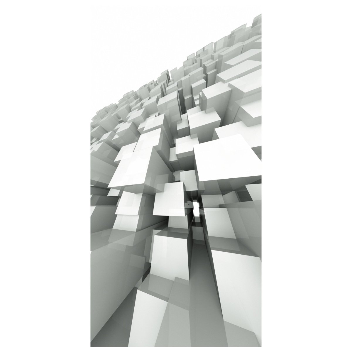 Türtapete 3D-Hintergrund mit quadratischen Strukturen M0766 - Bild 2