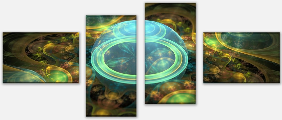 Stretched Canvas Print Abstract Lighting M0772