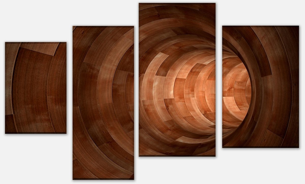 Canvas print Multi-part wooden tunnel M0773