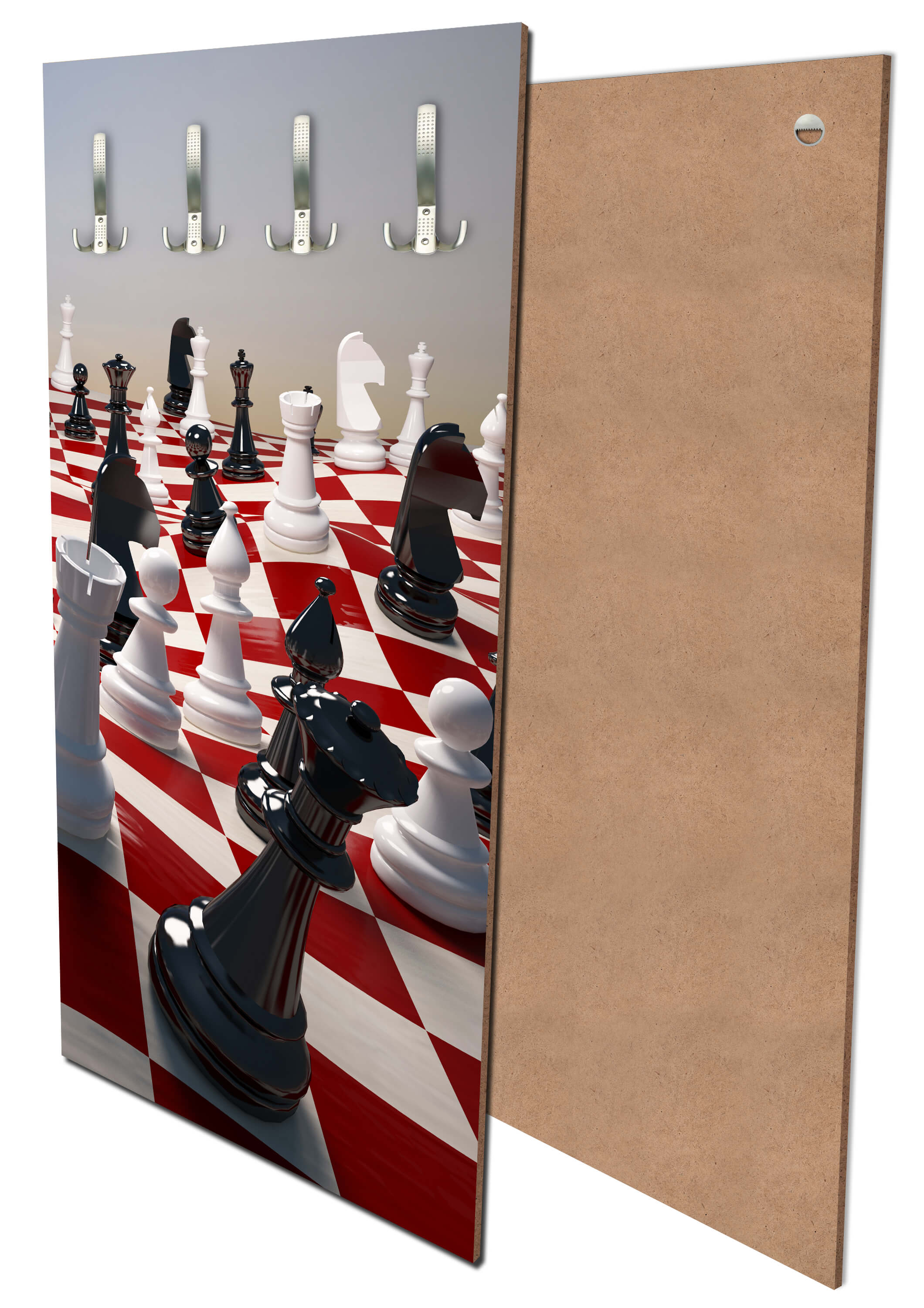 Garderobe Schach auf einem winkenden Schachfeld M0779 entdecken - Bild 1