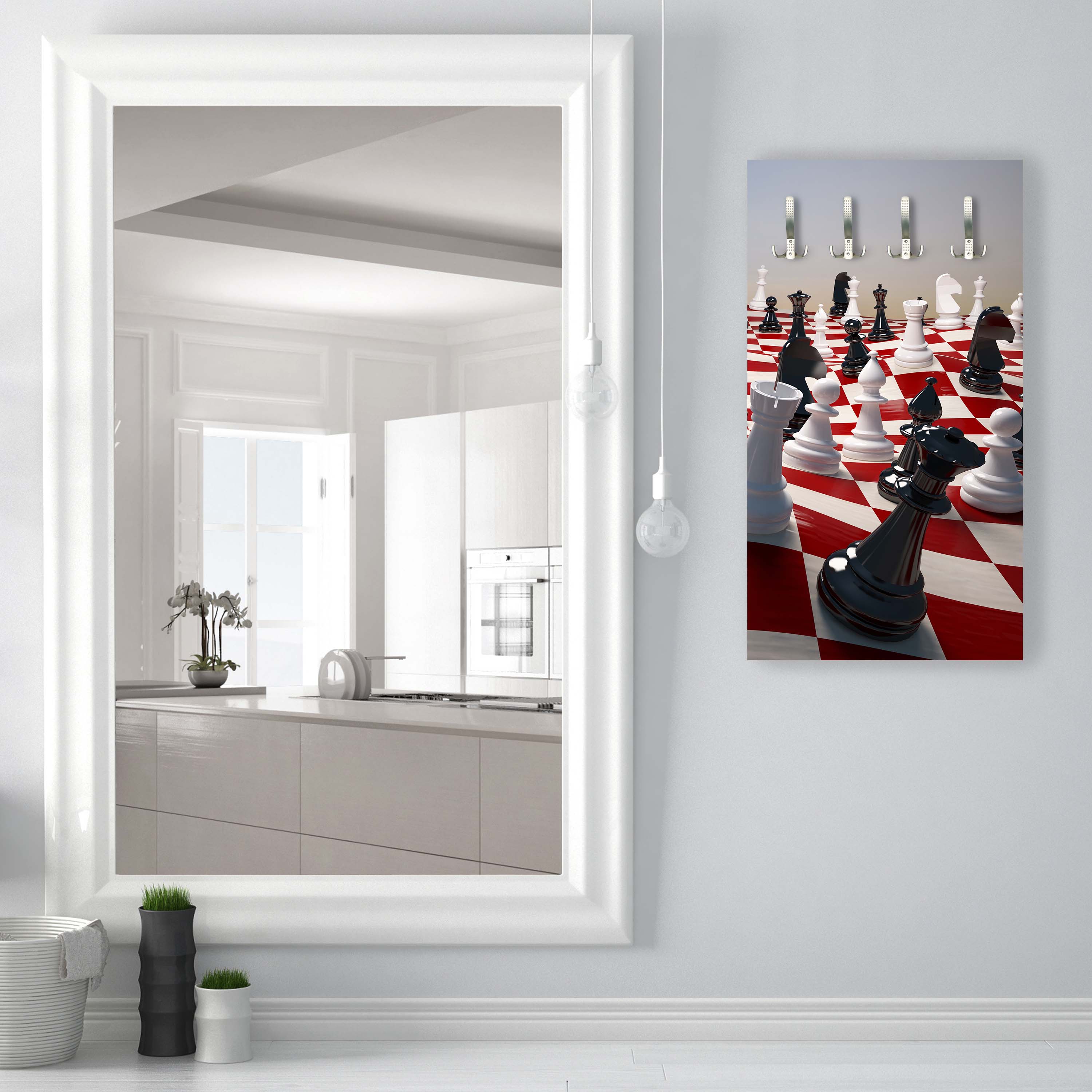 Garderobe Schach auf einem winkenden Schachfeld M0779 entdecken - Bild 3