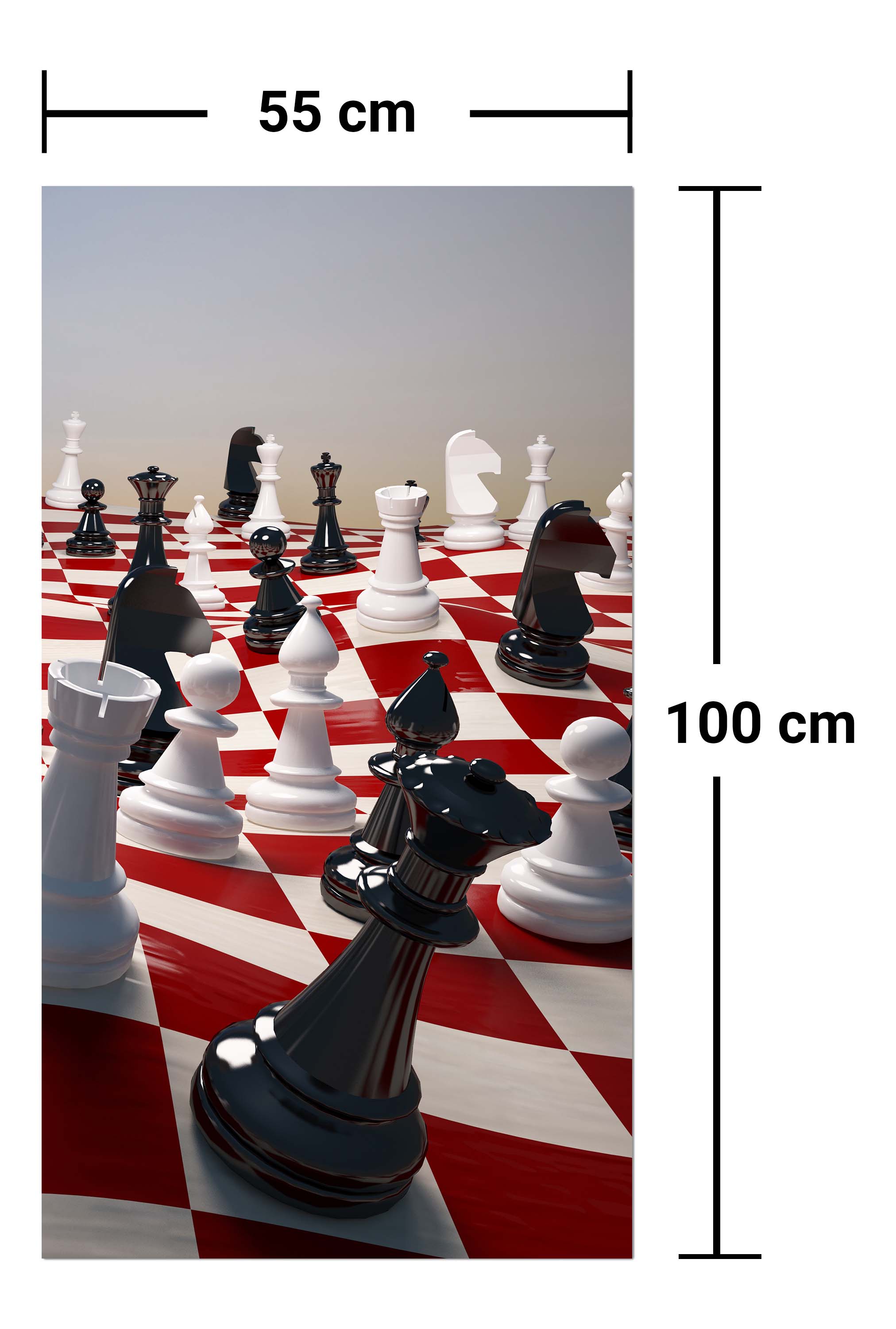 Garderobe Schach auf einem winkenden Schachfeld M0779 entdecken - Bild 7