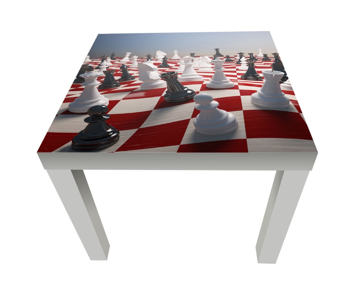 Beistelltisch Schach auf einem winkenden Schachfeld M0779 entdecken - Bild 1