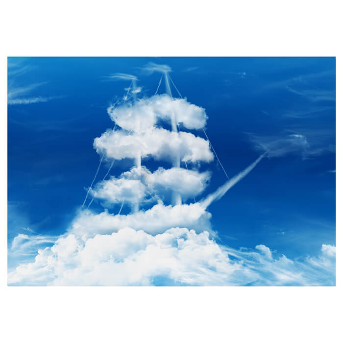 Fototapete Wolken Schiff Segel M0781 - Bild 2