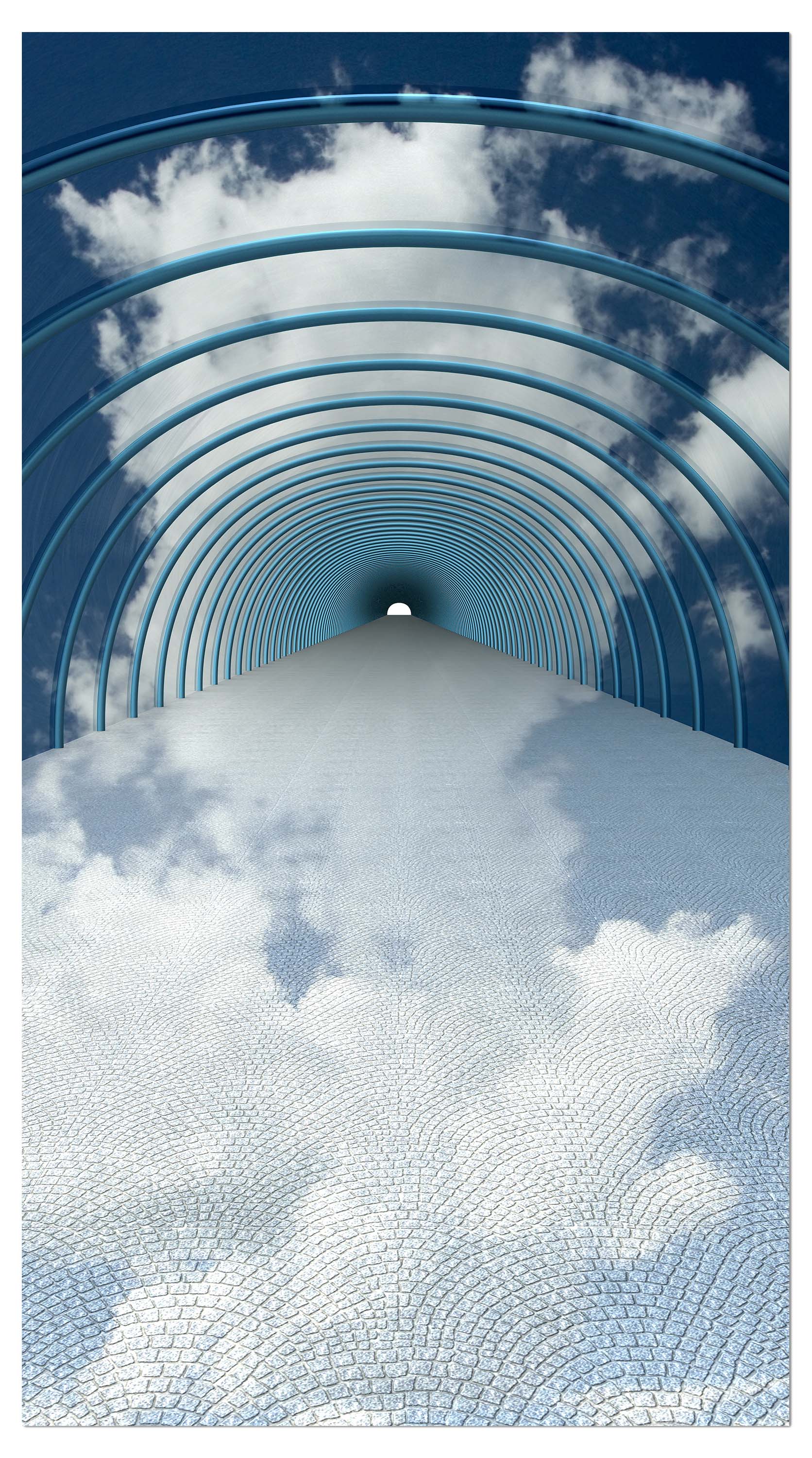 Garderobe Tunnel in Wolken M0784 entdecken - Bild 4