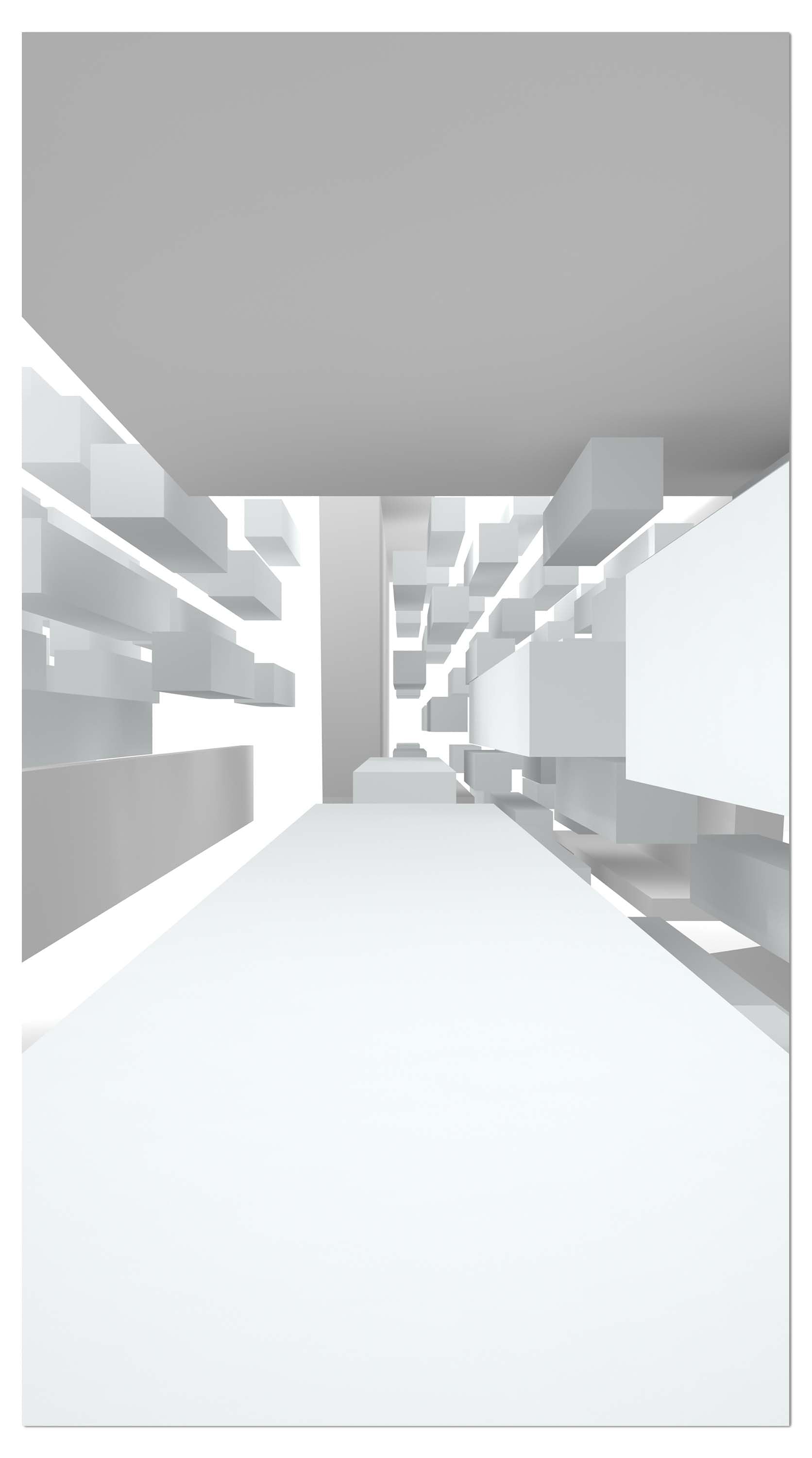 Garderobe Abstrakte weiße Architektur M0787 entdecken - Bild 4