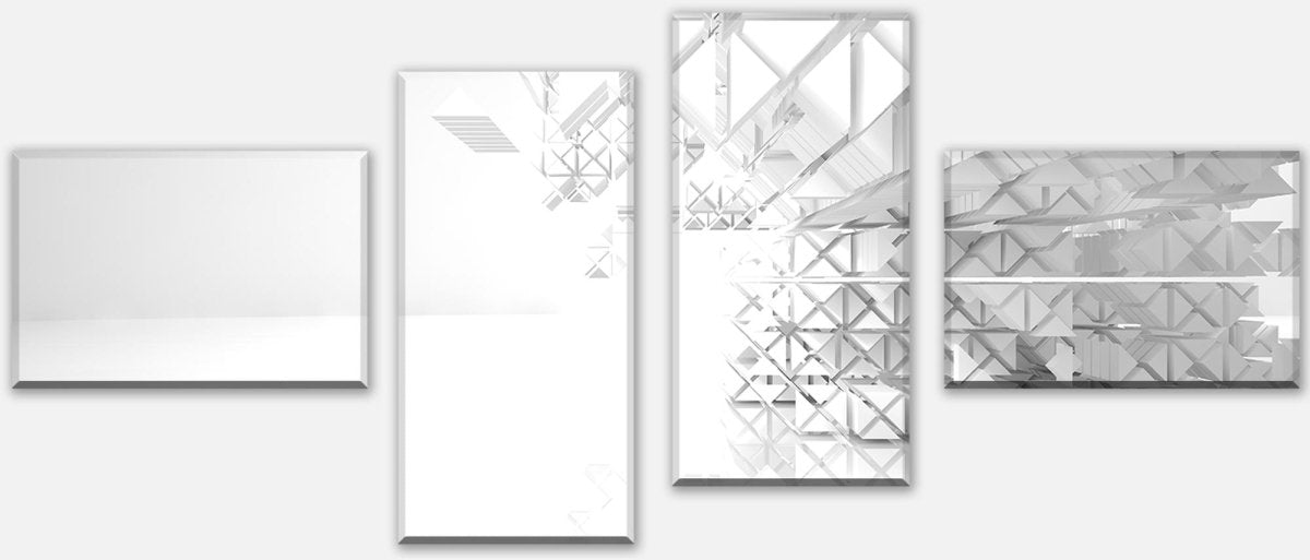 Canvas print Divider White Architecture room extension M0790