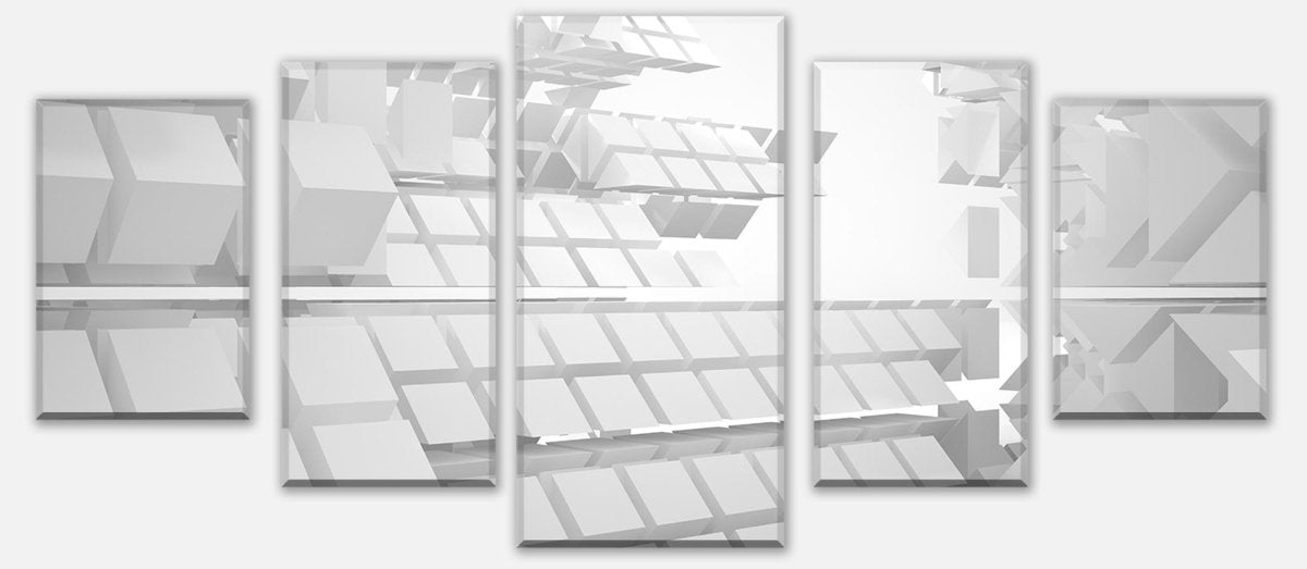 Leinwandbild Mehrteiler verrückte Architektur weißer Hintergrund M0791 entdecken - Bild 1