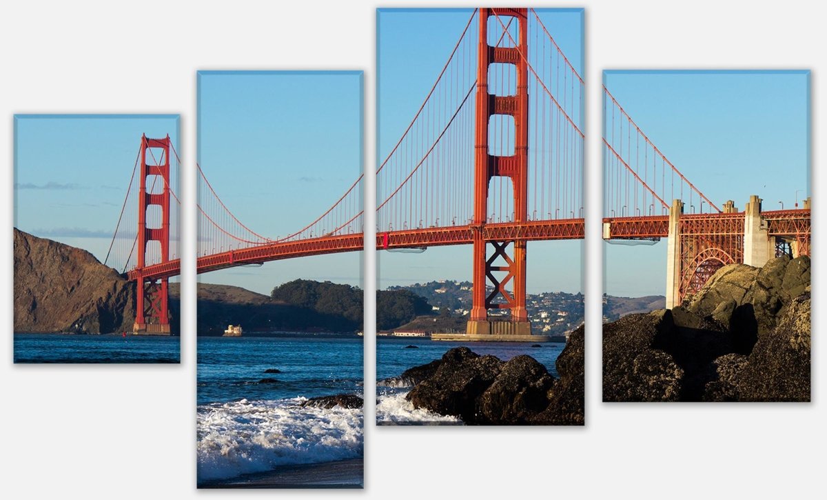 Leinwandbild Mehrteiler Golden Gate Bridge M0805