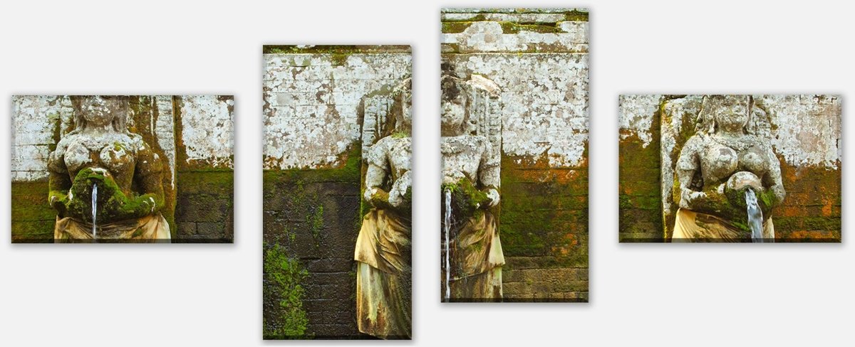 Leinwandbild Mehrteiler Brunnen am Goa Gajah Tempel, Indonesien M0808
