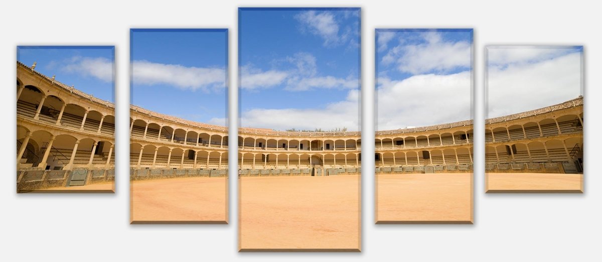 Leinwandbild Mehrteiler Stierkampfarena in Ronda, Spanien M0809 entdecken - Bild 1