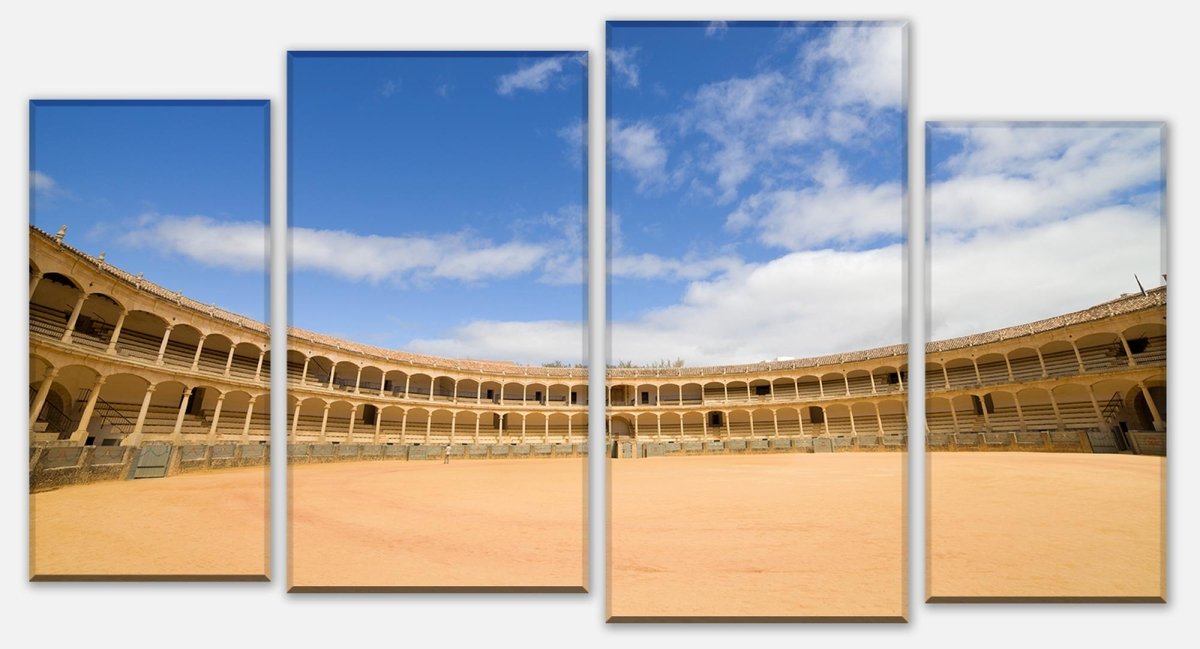 Leinwandbild Mehrteiler Stierkampfarena in Ronda, Spanien M0809