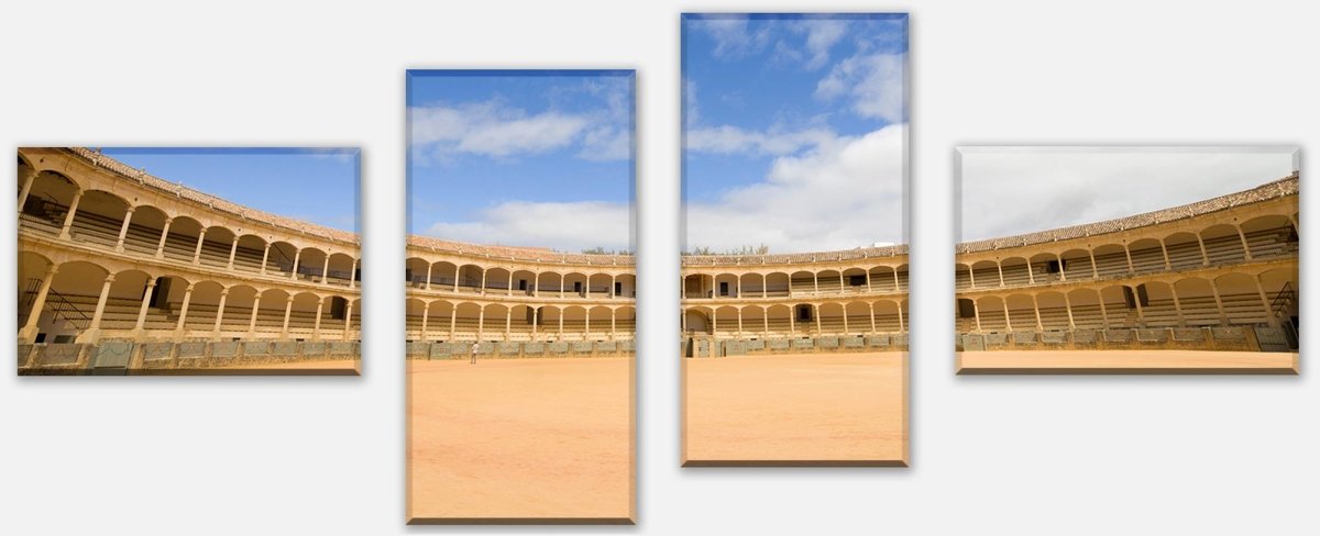 Stretched canvas print Bullring in Ronda, Spain M0809