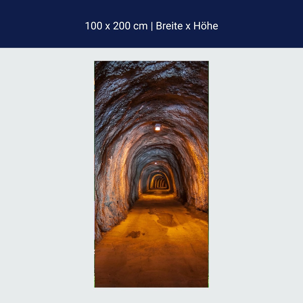 Door wallpaper underground tunnel M0816