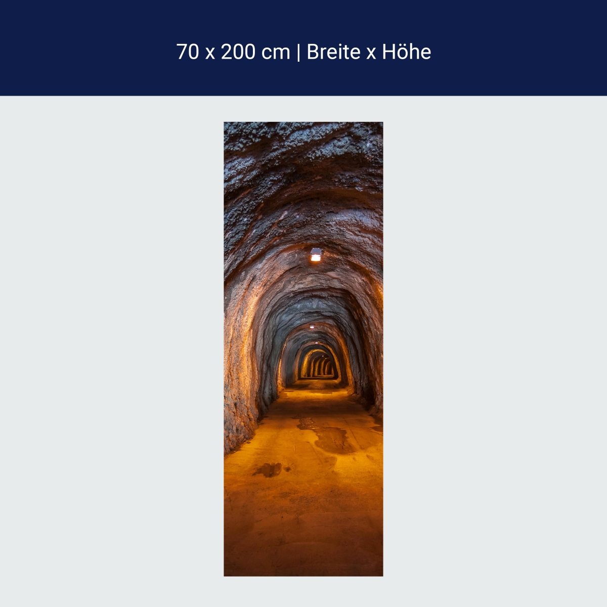 Door wallpaper underground tunnel M0816