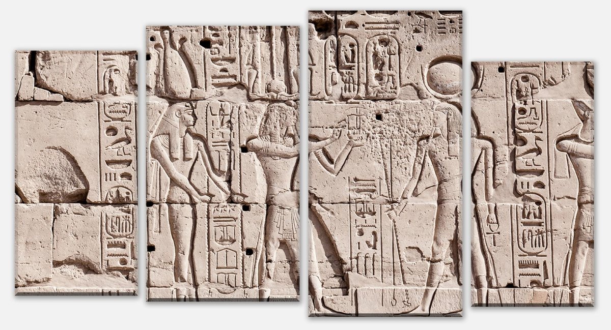 Canvas print Panel Hieroglyphic carvings on the wall M0817