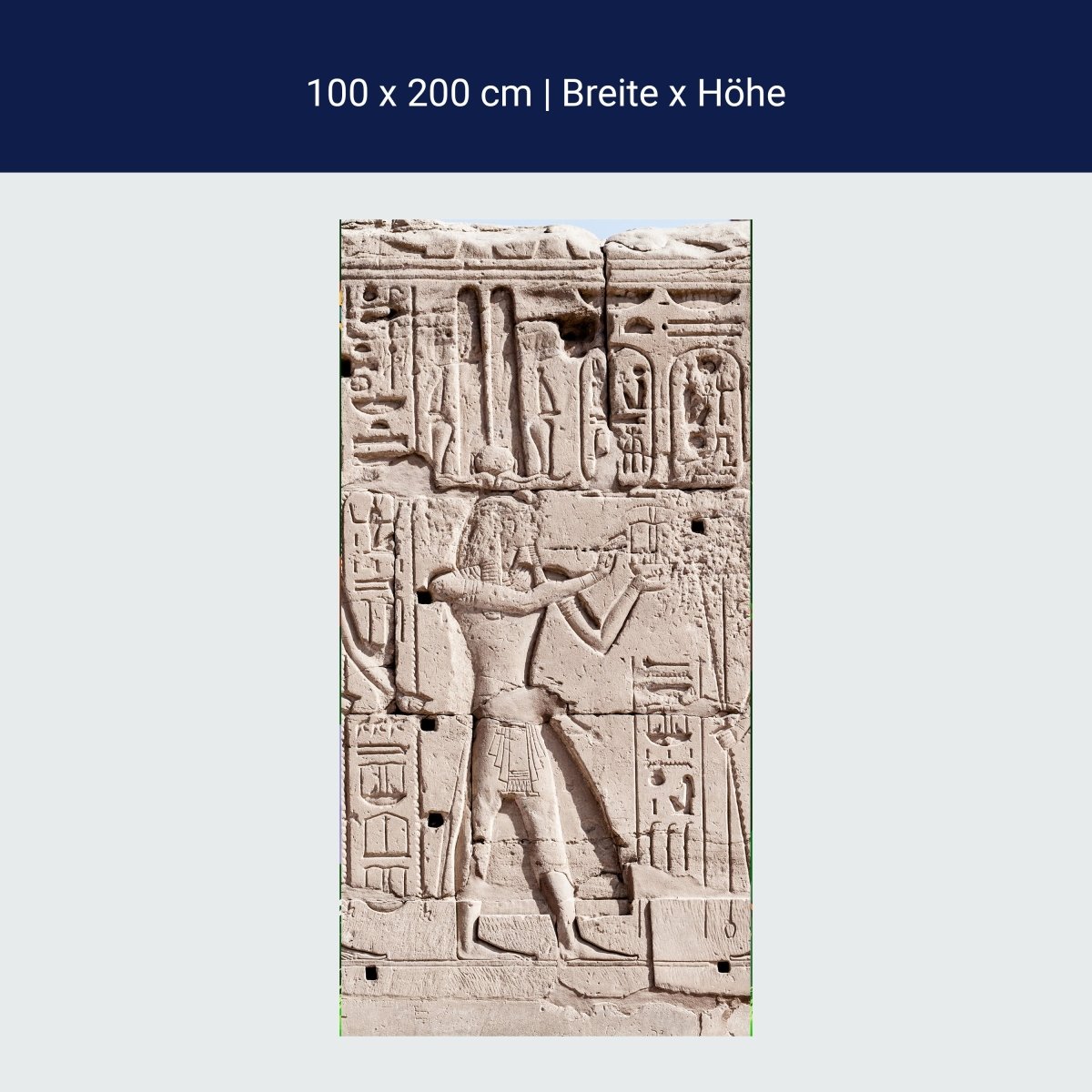 Türtapete Hieroglyphenschnitzereien an der Wand M0817