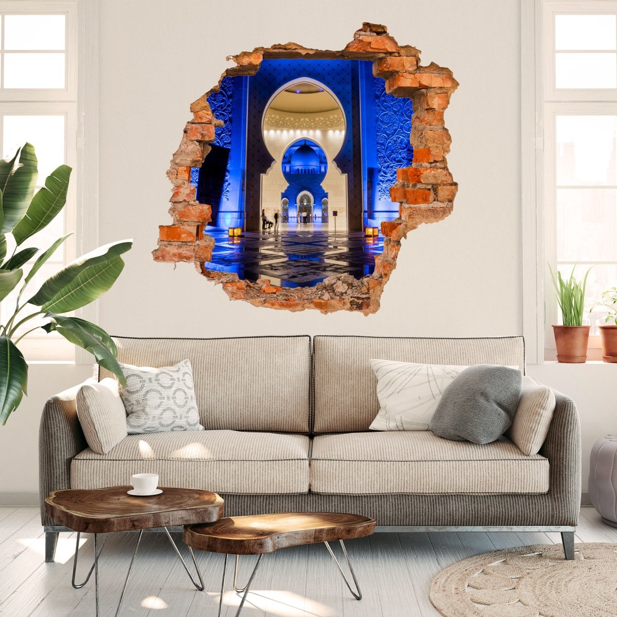 3D-Wandsticker Scheich Zayed-Moschee - Wandtattoo M0818