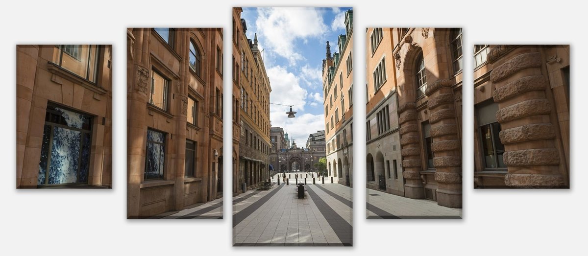 Leinwandbild Mehrteiler Altstadt, Stockholm M0820 entdecken - Bild 1