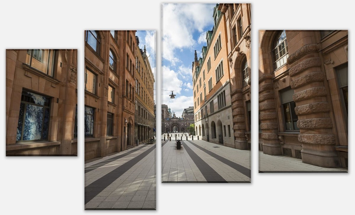 Impression sur toile Vieille ville, Stockholm M0820