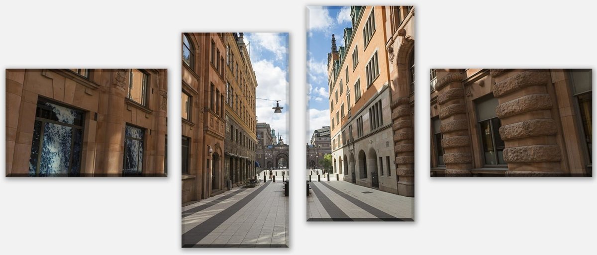 Stretched canvas print Old Town, Stockholm M0820