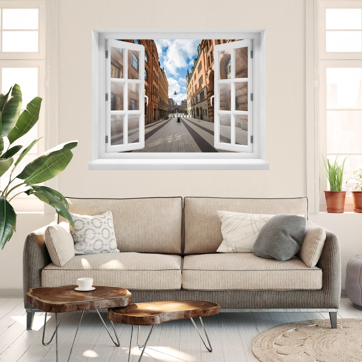 3D wall sticker Old Town, Stockholm - Wall Decal M0820