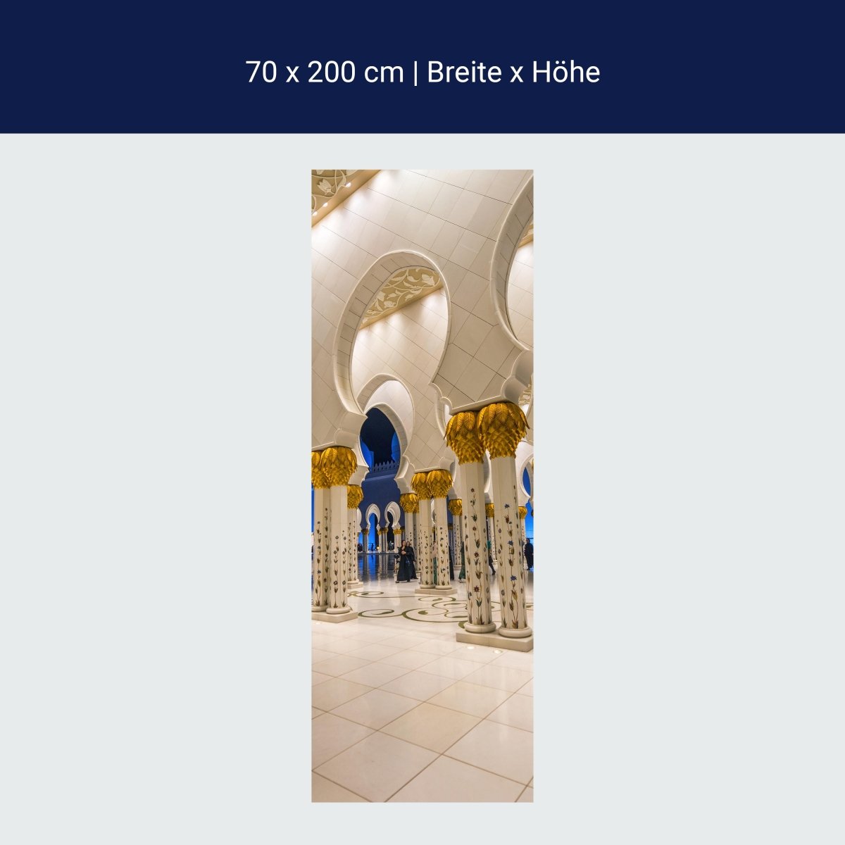 Papier peint de porte Grande Mosquée Cheikh Zayed M0822