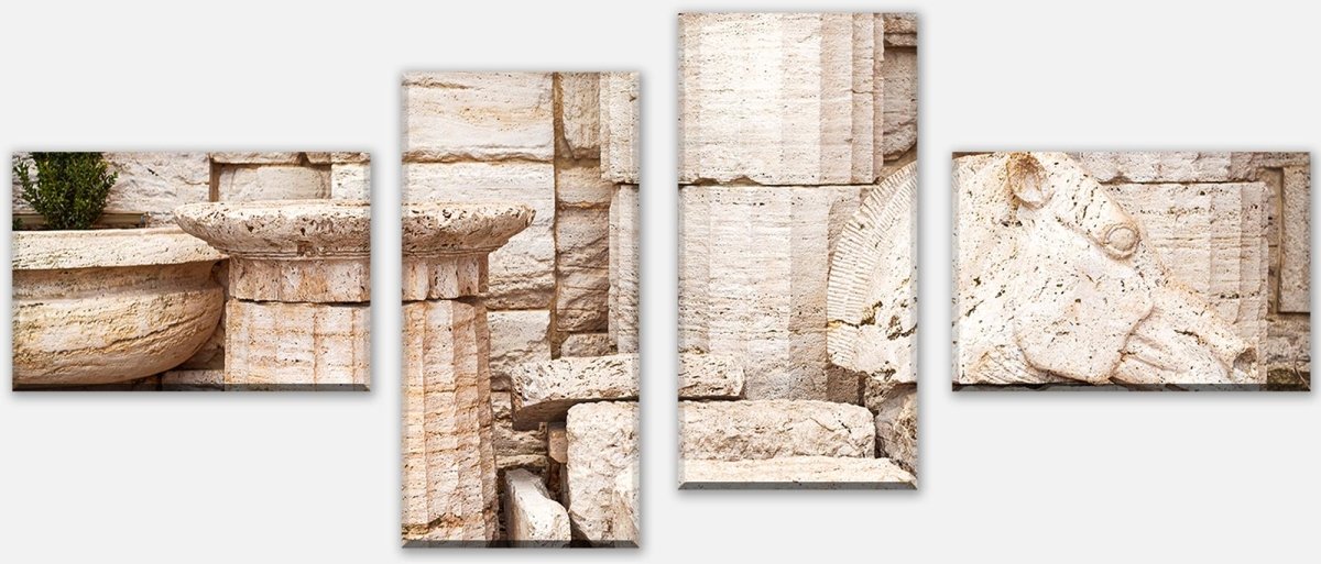 Leinwandbild Mehrteiler alte griechische säulen M0825