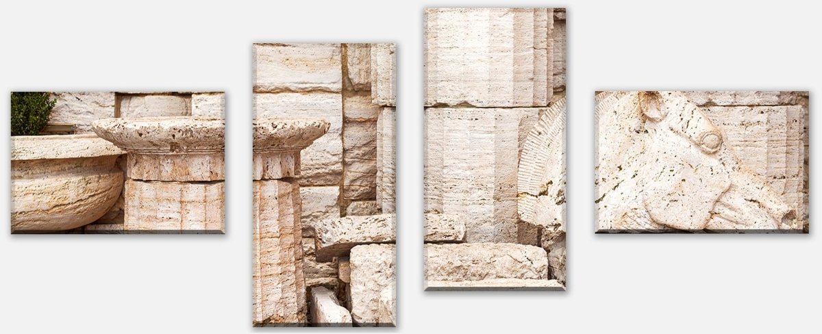 Leinwandbild Mehrteiler alte griechische säulen M0825