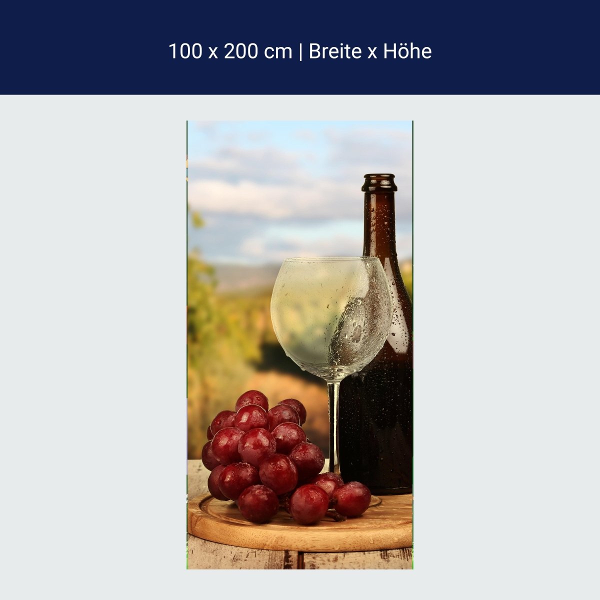 Türtapete Ein Glas Wein M0840