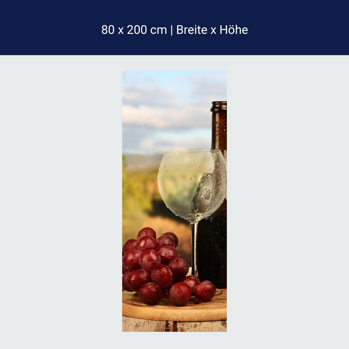 Poster de porte Un verre de vin M0840