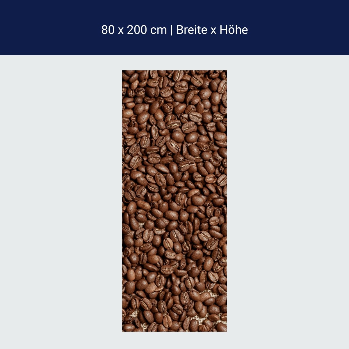 Türtapete Braune Kaffeebohne geröstet M0843