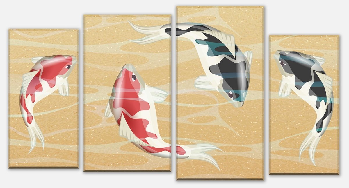 Canvas print Divider japanese koi fish M0860